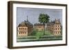 Harvard College in 1720-null-Framed Giclee Print