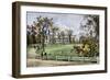 Harvard College in Cambridge, Massachusetts, 1870s-null-Framed Giclee Print