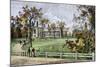 Harvard College in Cambridge, Massachusetts, 1870s-null-Mounted Giclee Print