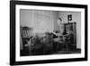 Harvard Grad Student Studies as His Desk, Ca. 1938-null-Framed Photographic Print