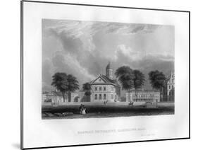 Harvard University, Cambridge, Massachusetts, 1855-null-Mounted Giclee Print