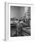 Harvard University Professor Christopher Dawson Sitting in His Study-Dmitri Kessel-Framed Photographic Print