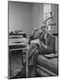 Harvard University Professor Christopher Dawson Sitting in His Study-Dmitri Kessel-Mounted Photographic Print