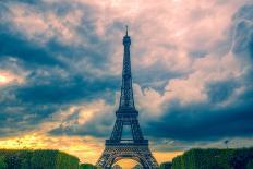 Carrousel with Eiffel Tower-harvepino-Laminated Photographic Print