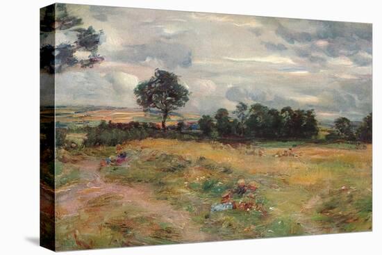 'Harvest at Broomieknowe', 1896-William McTaggart-Stretched Canvas