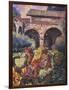 Harvest at the Mission-Clif Hadfield-Framed Art Print