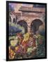 Harvest at the Mission-Clif Hadfield-Framed Art Print