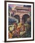 Harvest at the Mission-Clif Hadfield-Framed Art Print