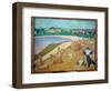 Harvest by the Sea, Saint Briac Sur Mer in 1891, 1891 (Oil on Canvas)-Emile Bernard-Framed Giclee Print