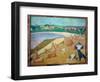 Harvest by the Sea, Saint Briac Sur Mer in 1891, 1891 (Oil on Canvas)-Emile Bernard-Framed Giclee Print