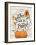 Harvest Delight I on White-Janelle Penner-Framed Art Print