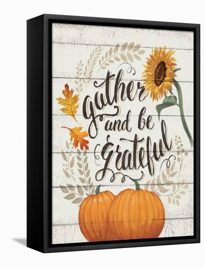 Harvest Delight I on White-Janelle Penner-Framed Stretched Canvas