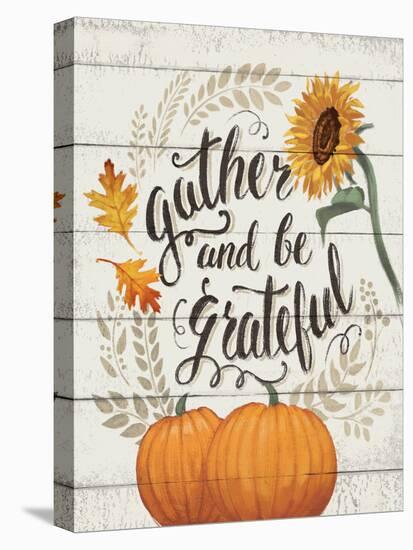 Harvest Delight I on White-Janelle Penner-Stretched Canvas