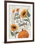 Harvest Delight II on White-Janelle Penner-Framed Art Print