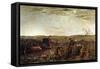 Harvest in Burgundy Painting by Charles Francois Daubigny (1817-1878) 1863 Sun. 1,72X2,94 M Paris,-Charles Francois Daubigny-Framed Stretched Canvas