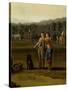 Harvest in Carditello, Detail, 1791-Jacob Philipp Hackert-Stretched Canvas