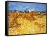 Harvest in Provence, June 1888-Vincent van Gogh-Framed Stretched Canvas