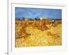 Harvest in Provence, June 1888-Vincent van Gogh-Framed Giclee Print