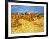 Harvest in Provence, June 1888-Vincent van Gogh-Framed Giclee Print