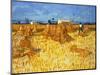 Harvest in Provence, June 1888-Vincent van Gogh-Mounted Premium Giclee Print