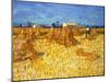 Harvest in Provence, June 1888-Vincent van Gogh-Mounted Giclee Print