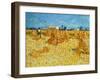 Harvest in Provence of Wheat Field with Sheaves, c.1888-Vincent van Gogh-Framed Giclee Print