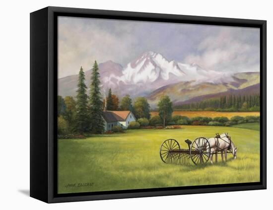 Harvest in the Rockies-John Zaccheo-Framed Stretched Canvas