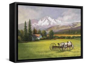 Harvest in the Rockies-John Zaccheo-Framed Stretched Canvas