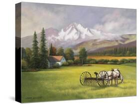 Harvest in the Rockies-John Zaccheo-Stretched Canvas