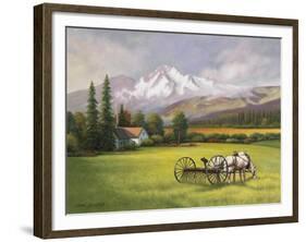 Harvest in the Rockies-John Zaccheo-Framed Giclee Print