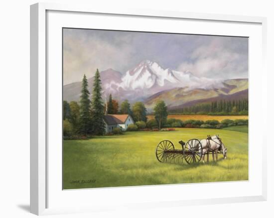 Harvest in the Rockies-John Zaccheo-Framed Giclee Print