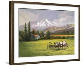 Harvest in the Rockies-John Zaccheo-Framed Giclee Print