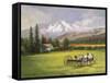 Harvest in the Rockies-John Zaccheo-Framed Stretched Canvas