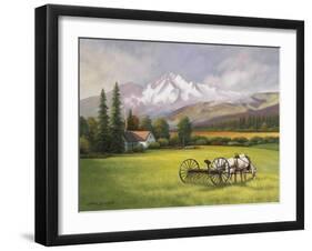 Harvest in the Rockies-John Zaccheo-Framed Giclee Print