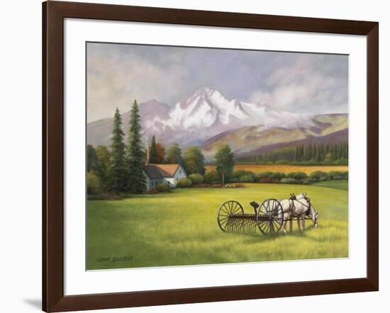 Harvest in the Rockies-John Zaccheo-Framed Giclee Print