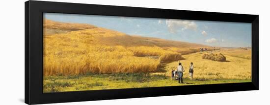 Harvest in the Ukraine, 1880-Vladimir Orlovsky-Framed Giclee Print