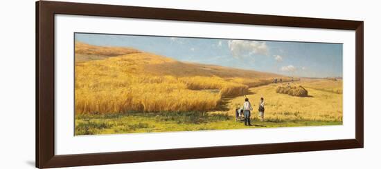 Harvest in the Ukraine, 1880-Vladimir Orlovsky-Framed Giclee Print