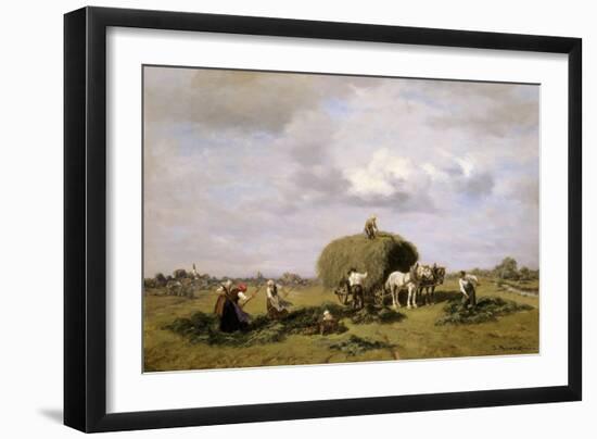 Harvest in Upper Bavaria-Desire Thomassin-Framed Giclee Print