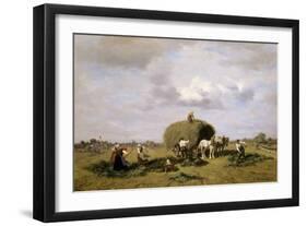 Harvest in Upper Bavaria-Desire Thomassin-Framed Giclee Print