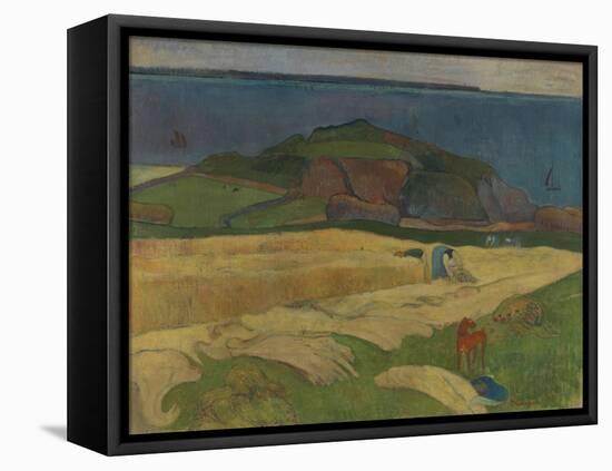 Harvest: Le Pouldu-Paul Gauguin-Framed Stretched Canvas