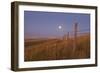 Harvest Moon Down the Road, Gleichen, Alberta, Canada-null-Framed Photographic Print
