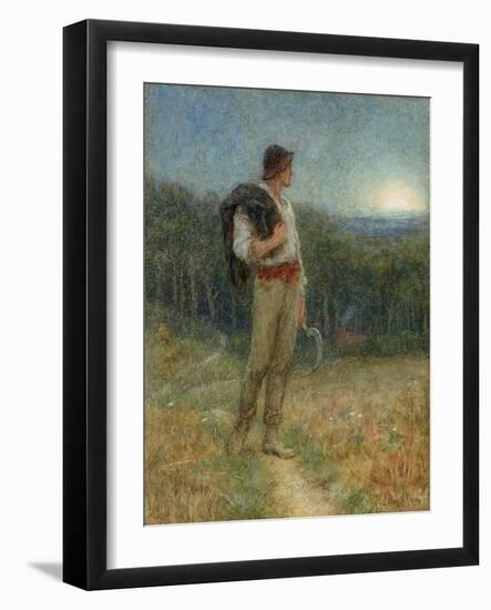 Harvest Moon, 'Globed in Mellow Splendour', 1879-Helen Allingham-Framed Giclee Print