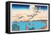 Harvest Moon-Ando Hiroshige-Framed Stretched Canvas