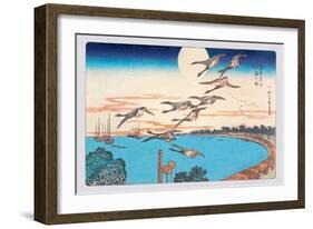 Harvest Moon-Ando Hiroshige-Framed Art Print