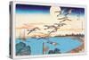 Harvest Moon-Ando Hiroshige-Stretched Canvas