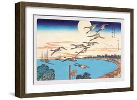 Harvest Moon-Ando Hiroshige-Framed Art Print