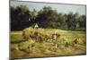 Harvest Near Schrobenhausen-Franz Von Lenbach-Mounted Giclee Print