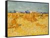 Harvest. Oil on canvas.-Vincent van Gogh-Framed Stretched Canvas