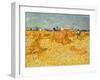 Harvest. Oil on canvas.-Vincent van Gogh-Framed Giclee Print