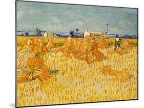 Harvest. Oil on canvas.-Vincent van Gogh-Mounted Giclee Print